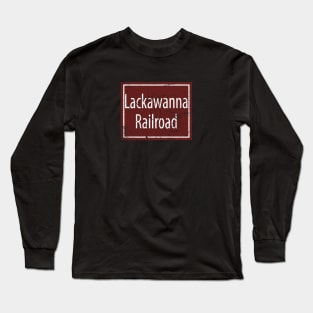 Distressed Lackawanna Railroad Long Sleeve T-Shirt